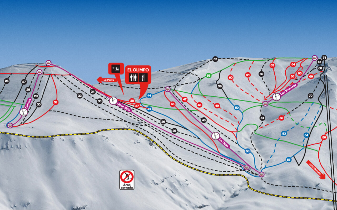 Mapa de Pistas Vista 1